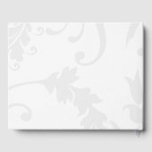 Livre D'or Boho Green Berries et Grey Mariage damassé (Verso)