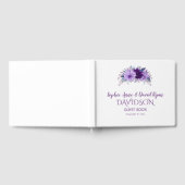 Livre D'or Boho Lavender Floral Plum Purple Mariage (Complet)