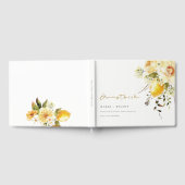 Livre D'or Boho Lemon Aquarelle jaune Mariage floral (Complet)