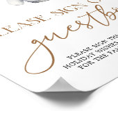 Livre d'or Boho Noël Baby shower de vacances (Coin)