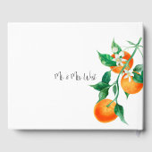 Livre D'or Boho Orange Blossom Mariage (Verso)