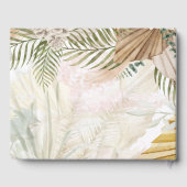 Livre D'or BOHO Pampas Grass Beige Vert Mariage en terre cuit (Verso)