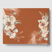 Livre D'or BOHO Pampas Grass Floral Terracotta Mariage (Verso)