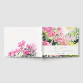 Livre D'or Boho Pink Green Bougainvillea Mariage (Complet)