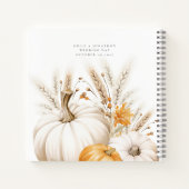 Livre d'or Boho Pumpkins pour nouveaux Mr et Mme (Dos)