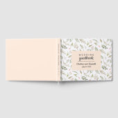 Livre D'or Boho Rose Bleu fleurs Mariage Fleur personnalisée (Complet)