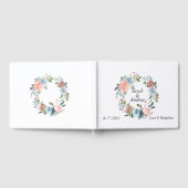 Livre D'or Boho rose bleu vert Mariage de couronne (Complet)