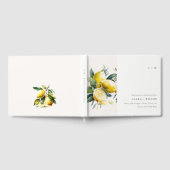 Livre D'or Boho Rustique Aquarelle Jaune Citron Jaune Mariage (Complet)