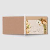 Livre D'or Boho séché Palm rouille Mariage Arche Florale Merc (Complet)