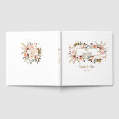 Livre D'or Boho Soft Coloured Rose/White Flowers Mariage (Complet)