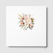 Livre D'or Boho Soft Coloured Rose/White Flowers Mariage (Verso)