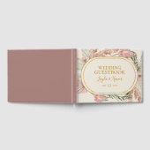 Livre D'or Boho Tropical Botanical | Dusty Rose Mariage invit (Complet)