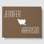 Livre D'or Bois Brown foncé rustique clôture en bois Style ch (Recto)