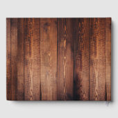 Livre D'or Bois de grange rustique photo mariage campagnard d (Verso)