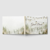 Livre D'or Bois, Forêt, Pins Arbres, Mariage des lumières à c (Complet)