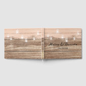Livre D'or Bois Rose Rustique et Lanternes (Complet)