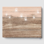 Livre D'or Bois Rose Rustique et Lanternes (Verso)
