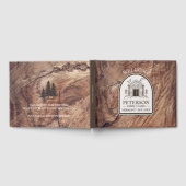 Livre D'or Bois rustique Cabine de famille sur mesure (Complet)