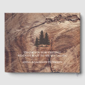 Livre D'or Bois rustique Cabine de famille sur mesure (Verso)