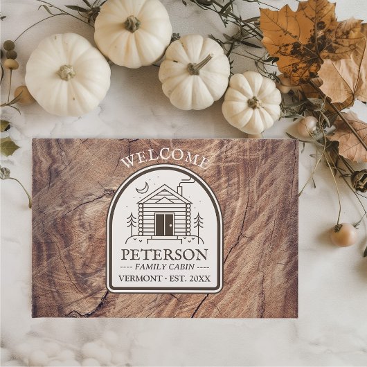 Livre D'or Bois rustique Cabine de famille sur mesure