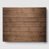 Livre D'or Bois rustique L'automne quitte le Mariage floral (Verso)