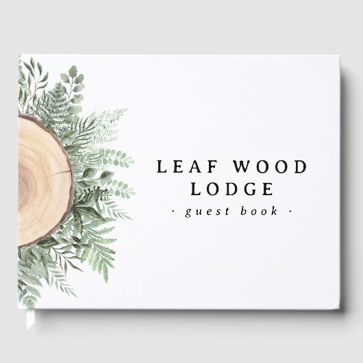 Livre D'or Bois rustique Verdure Location de vacances Petit d (Recto)