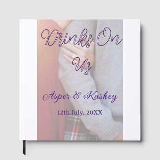 Livre D'or Boissons offertes bar ouvert photo de mariage coup