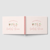 Livre D'or Boissons roses girly moderne douche nuptiale (Complet)