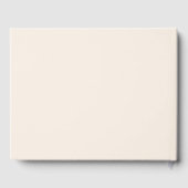 Livre D'or Bold Brown Cream Modern Custom Cute Bat Mitzvah (Verso)