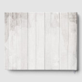 Livre D'or Boll de coton de pays du Sud Mariage de bois rusti (Verso)