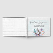 Livre D'or Boll de coton de pays du Sud Mariage de bois rusti (Complet)