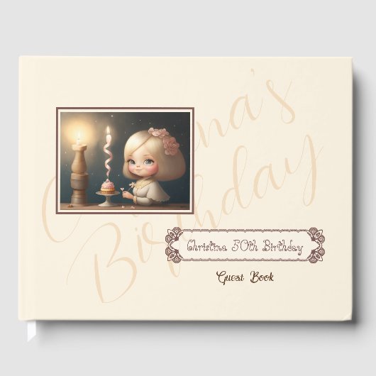 Livre D'or Bonne fille anniversaire 01 (Recto)