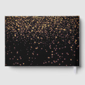 Livre D'or Bonne retraite Black Faux Gold Parties scintillant (Verso)