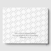 Livre D'or Bonnes Fêtes de couronne de Noël blanc (Verso)