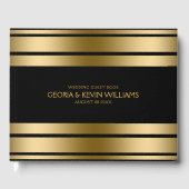 Livre D'or Bordure des bandes noires et or (Recto)