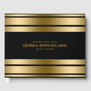 Livre D'or Bordure des bandes noires et or