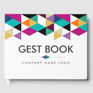 Livre D'or Bordure des triangles colorés modernes