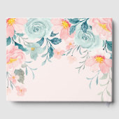 Livre D'or Bordure florale rose et verte (Verso)