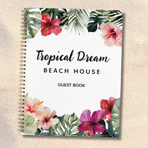 Livre d'or botanique floral tropical aquarelle