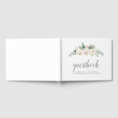 Livre D'or Botanique Rose blanche Mariage floral (Complet)