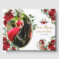 Bottes Charro Florales Rouges et Blanches Quincean
