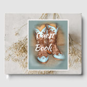 Livre D'or Bottes nuptiales et fleurs séchées (Recto)