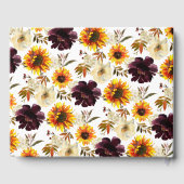 Livre D'or Bouquet d'automne Sunflower Fête des mariées fleur (Verso)