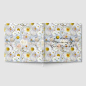 Livre D'or Bouquet de fleurs blanches Funérailles florales (Complet)