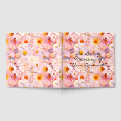 Livre D'or Bouquet de fleurs roses funérailles florales (Complet)