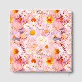 Livre D'or Bouquet de fleurs roses funérailles florales (Verso)