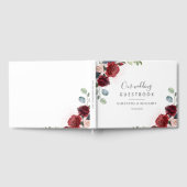 Livre D'or Bourgogne Floral Greenery Mariage Script (Complet)