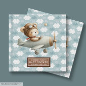Livre D'or Boy Baby shower Invité Réserver Cute Teddy Bear Pi