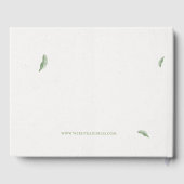 Livre D'or Branche de feuilles d'olive de Toscane moderne (Verso)