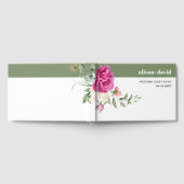 Livre D'or Branche Eucalyptus rose fleurs mariage (Complet)
